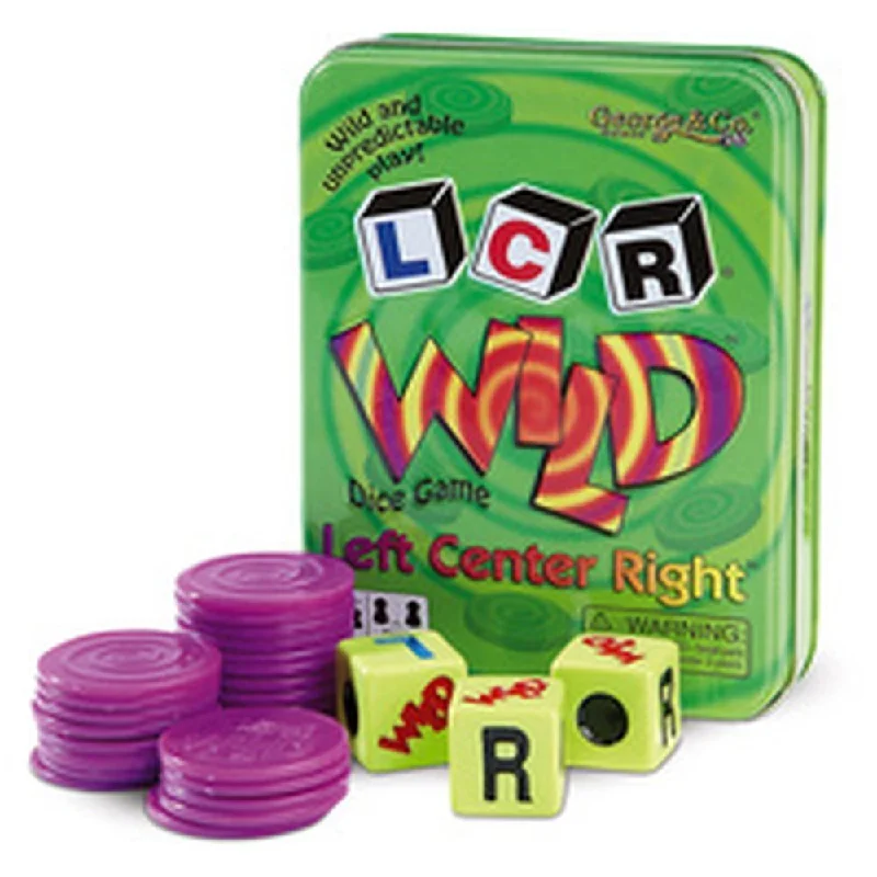 Left Center Right Wild Dice Game Tin