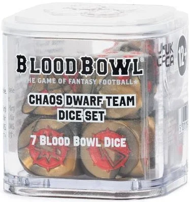 Blood Bowl Chaos Dwarf Team Dice Set