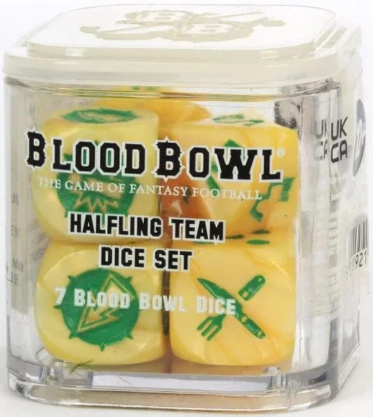 Blood Bowl Halfling Team Dice Set