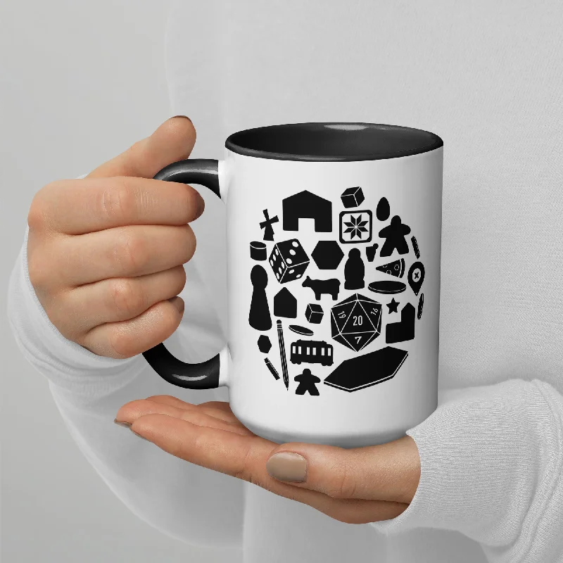 Board Game Pieces Ceramic Coffee Mug