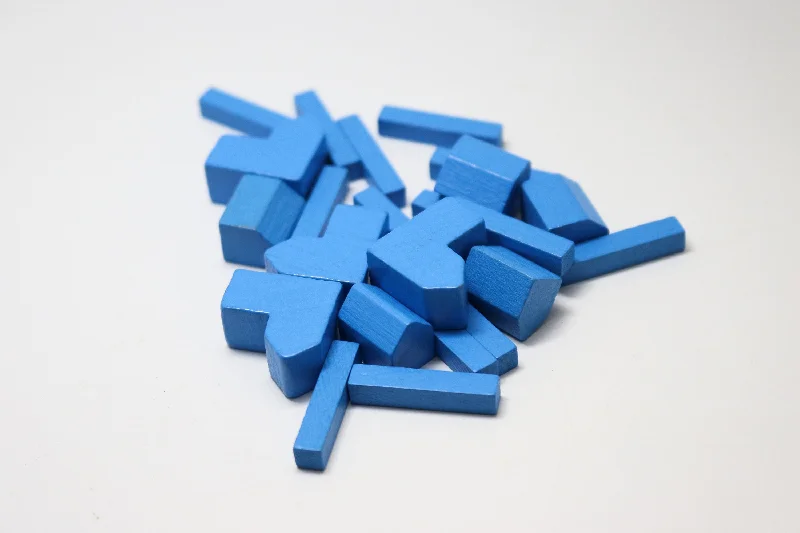 Catan Wood Replacement Pieces - Blue