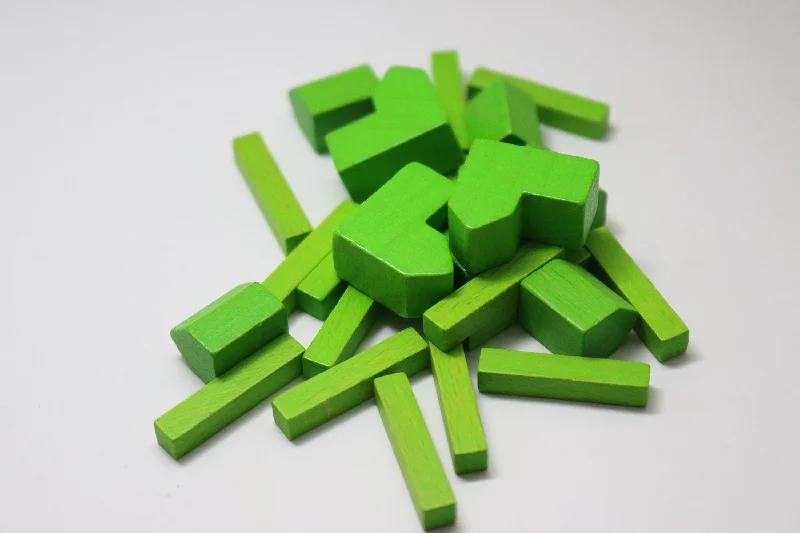 Catan Wood Replacement Pieces - Green