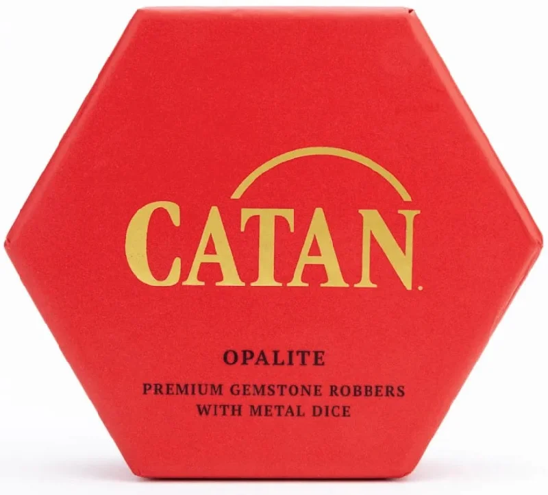 Catan - Premium Gemstone Robbers & Metal Dice Set: Opalite