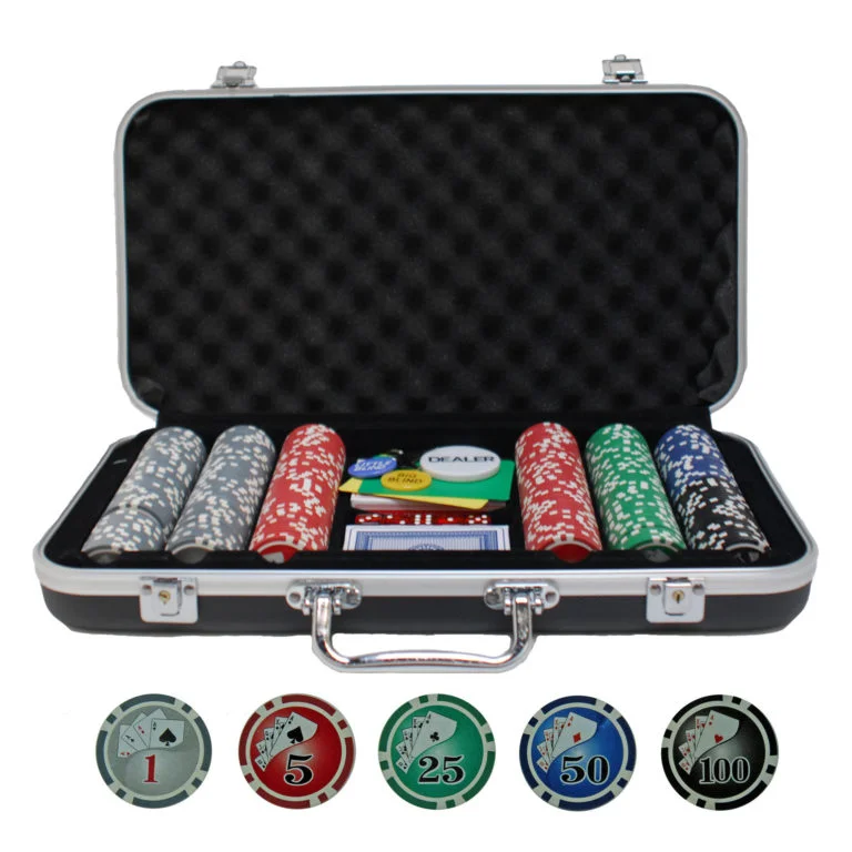 COMPLETE POKER SET IN ALUMINUM CASE