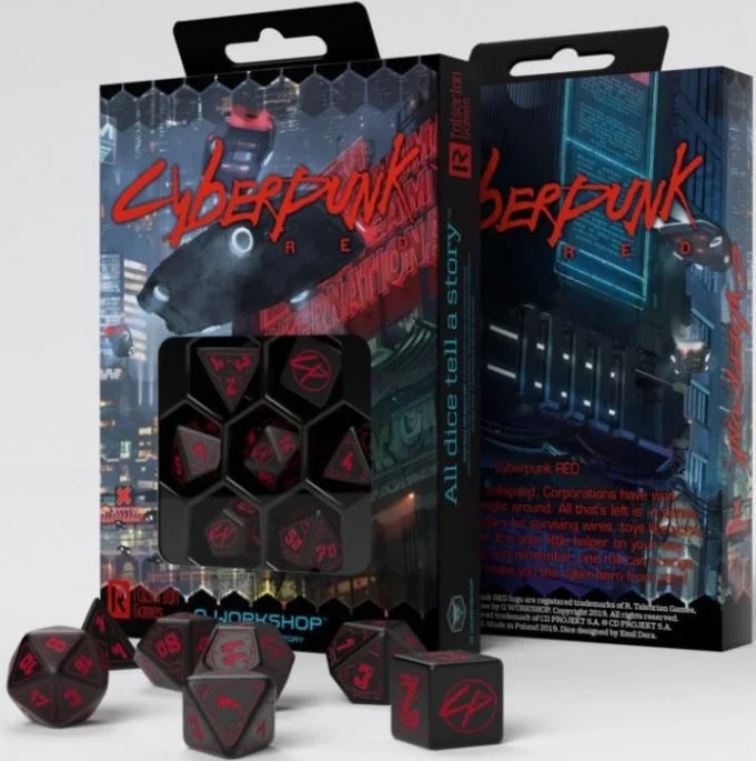 Cyberpunk RPG Dice Set (set of 7)