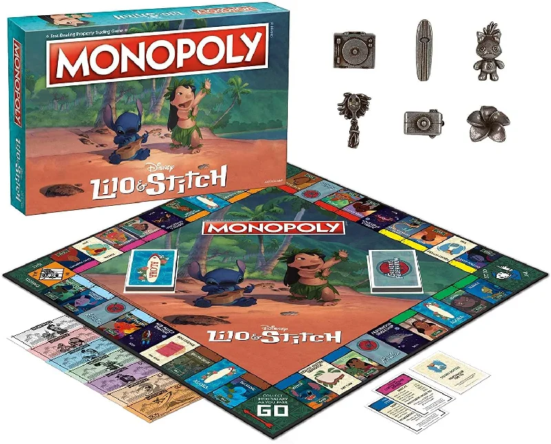 Disney Lilo & Stitch Monopoly Board Game | For 2-6 Players