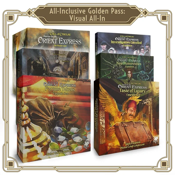 Horror on the Orient Express: The Board Game - All-Inclusive Golden Pass (Pre-Order)