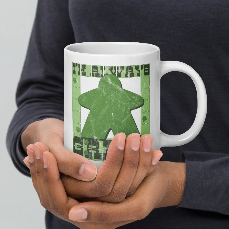 I'm Always Green Meeple Board Game Ceramic Mug