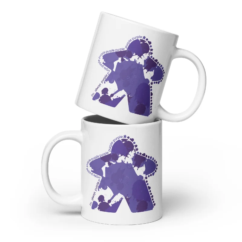 I'm Always Purple Meeple Board Game Ceramic Mug