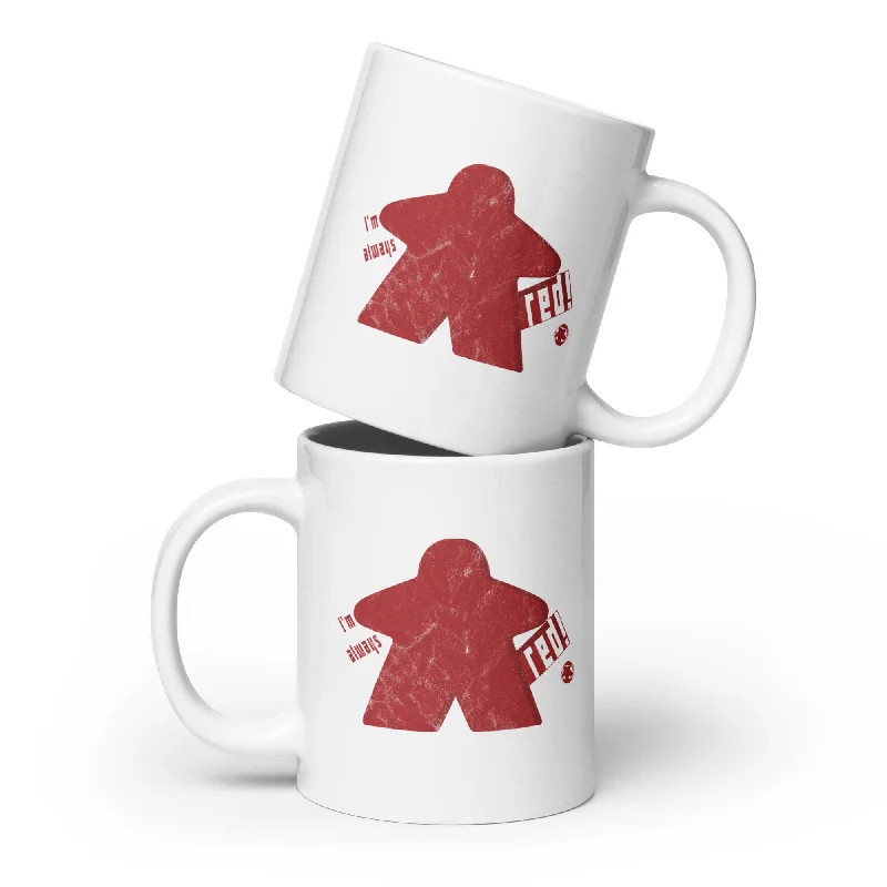 I'm Always Red Meeple Board Game Ceramic Mug