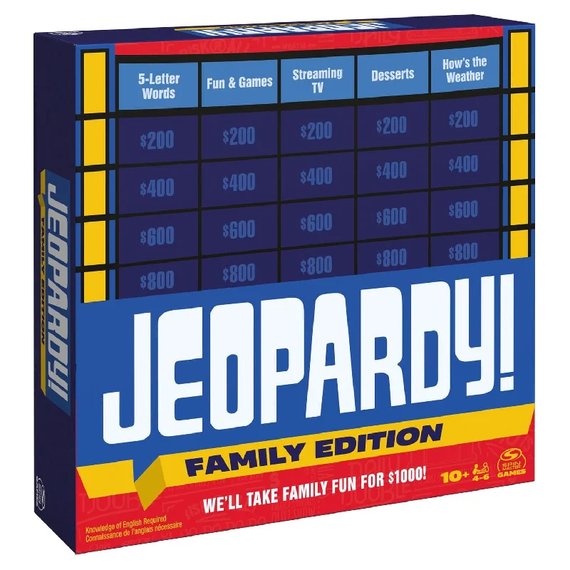 Jeopardy Board Game