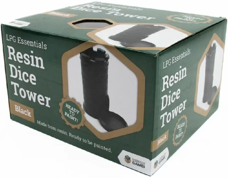 LPG Resin Dice Tower - Black