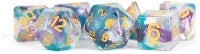 MDG Unicorn Resin Polyhedral Dice Set Fancy Fae