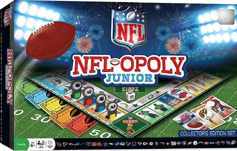 NFL-opoly Junior Board Game | Collector's Edition Set