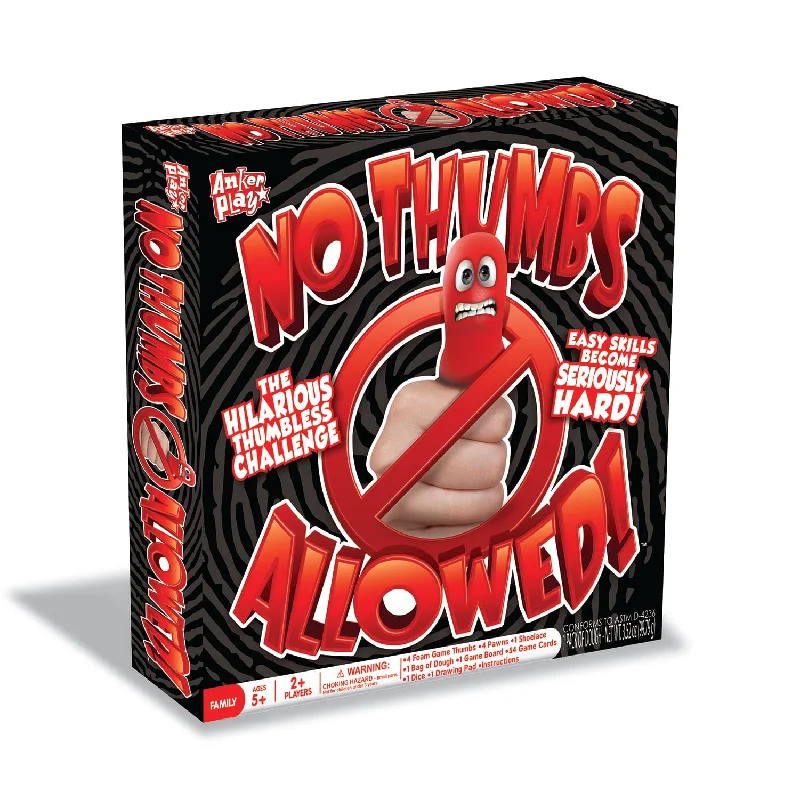 No Thumbs Allowed Board Game | 2+ Players