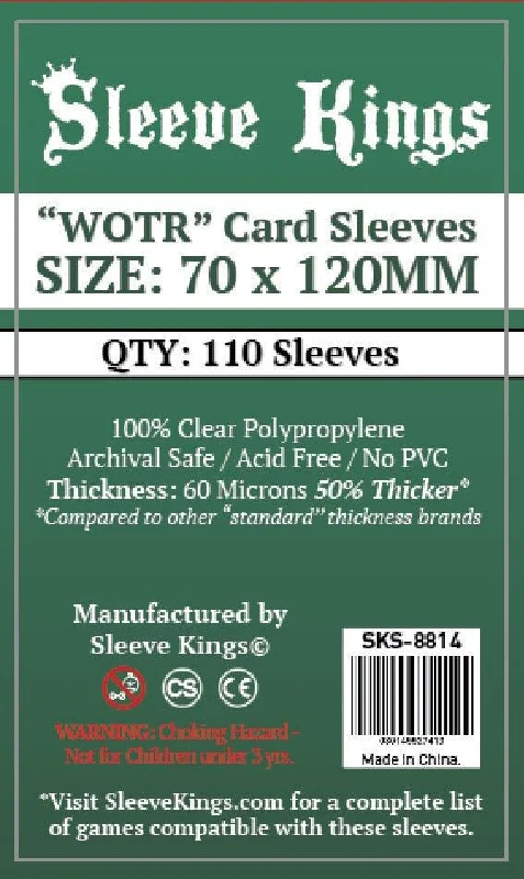 Sleeve Kings Board Game Sleeves "WOTR-Tarot" (70mm x 120mm) (110 Sleeves)