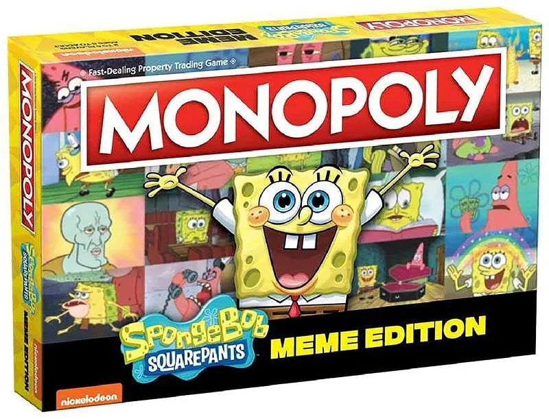 SpongeBob SquarePants Meme Edition Monopoly Board Game | 2-6 Players