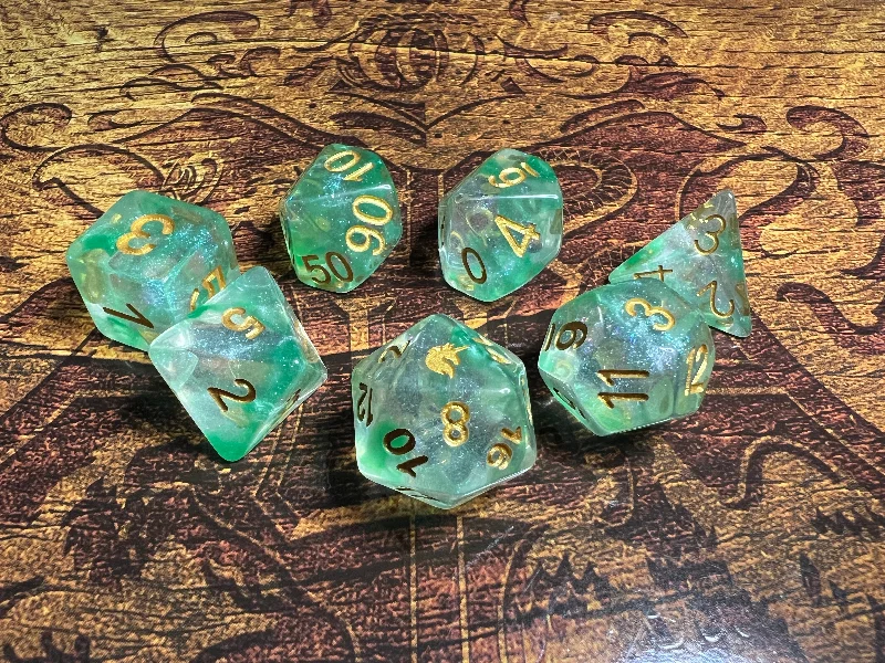 Unicorn: Icy Everglades 16mm Resin Poly Dice Set