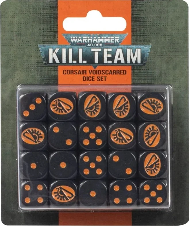 Warhammer 40,000 Kill Team Corsair Voidscarred Dice Set ON SALE