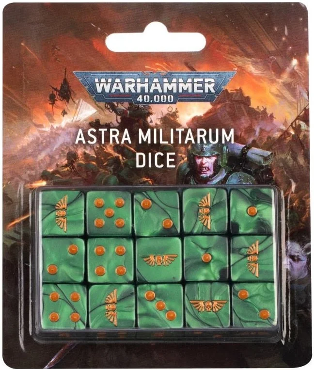 Warhammer 40K Astra Militarum Dice Set