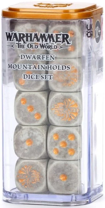 Warhammer The Old World Dwarfen Mountain Holds Dice Set