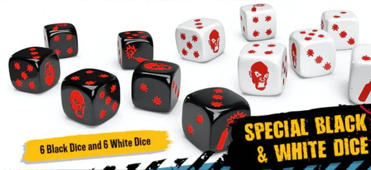 Zombicide - 2nd Edition - Special Black and White Dice Pack