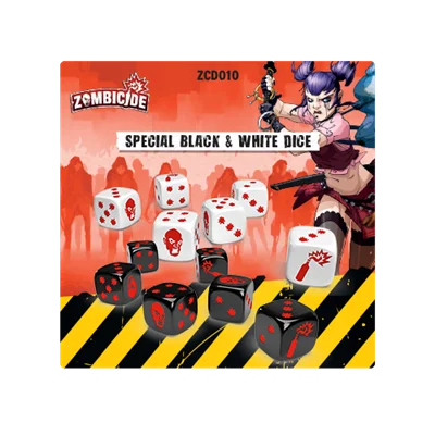 ZOMBICIDE: SPECIAL BLACK & WHITE DICE SET