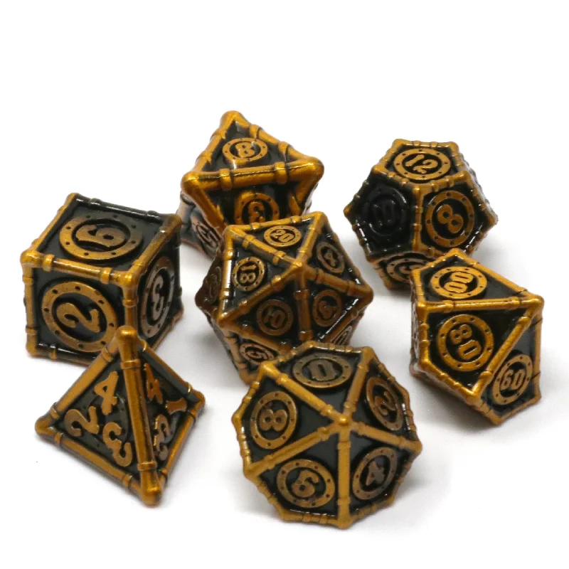 Die Hard Dice Metal RPG Polyhedral Dice Set - Conduit Bronze [7pc]