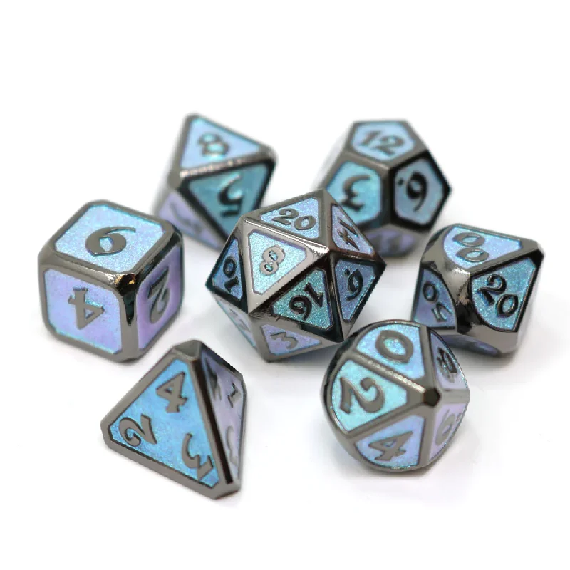 Die Hard Dice Metal RPG Polyhedral Dice Set - Dreamscape Winters Embrace [7ct]