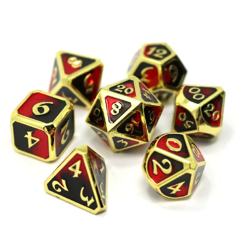 Die Hard Dice Metal RPG Polyhedral Dice Set - Mythica Dark Arts Bloodbath [7ct]