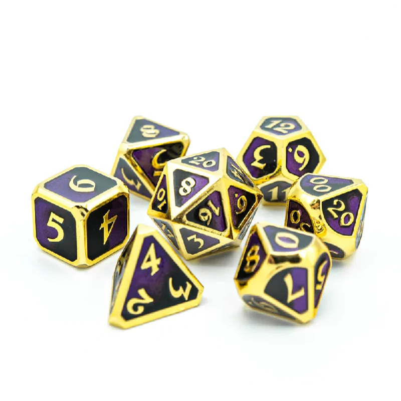 Die Hard Dice Metal RPG Polyhedral Dice Set - Mythica Dark Arts Hubris [7ct]