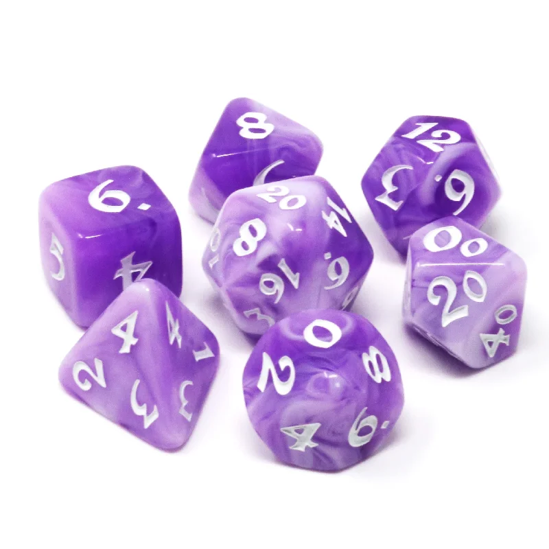 Die Hard Dice RPG Polyhedral Dice Set - Elessia Wisteria Winds [7ct]