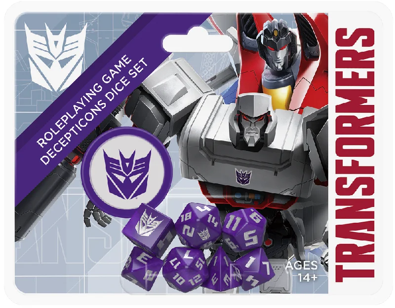 Transformers Roleplaying Game Decepticon Dice Set